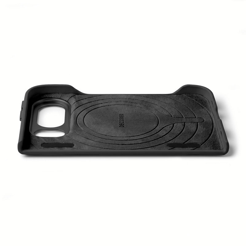 Coque en cuir MagSafe iPhone Duo Noir