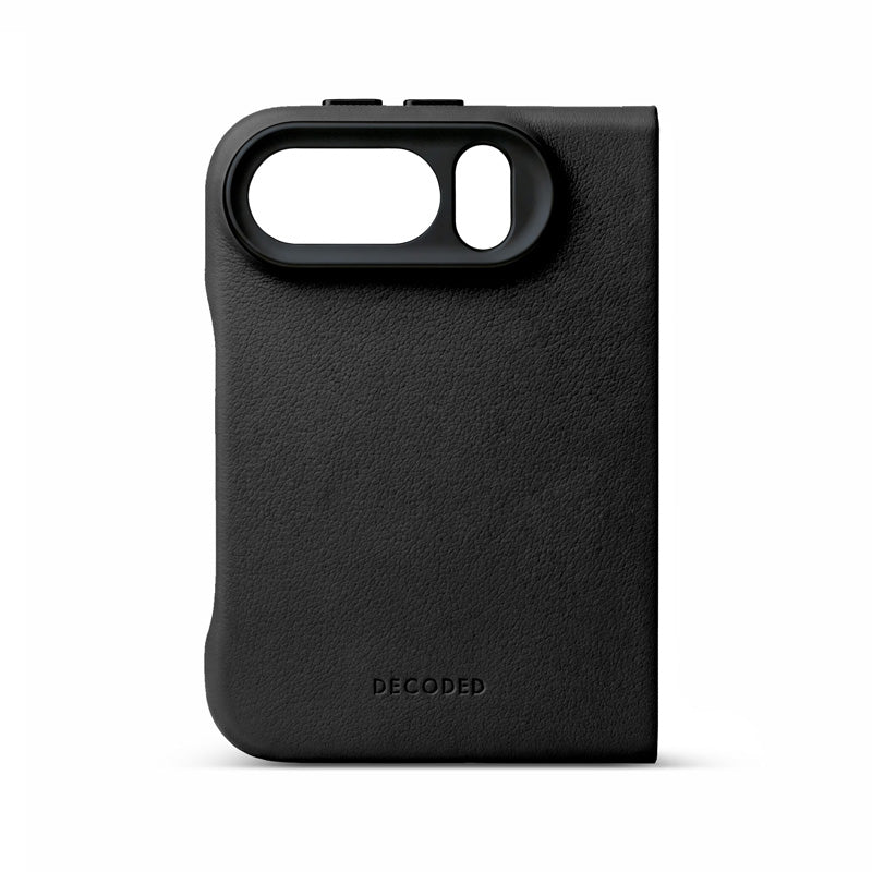 Coque en cuir MagSafe iPhone Duo Noir