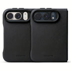 Coque en cuir MagSafe iPhone Duo Noir