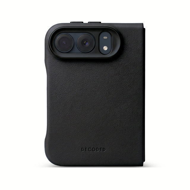 Coque en cuir MagSafe iPhone Duo Noir