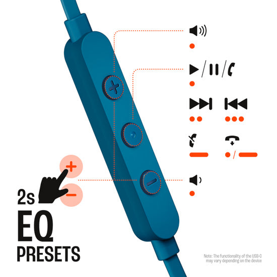 TUNE 305C USB-C Bleu