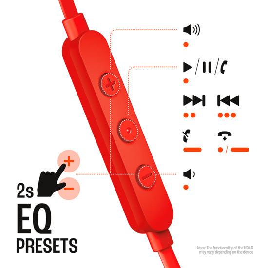 TUNE 305C USB-C Rouge