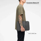 Housse Crosstown avec Woolenex pour ordinateurs 14" Noir