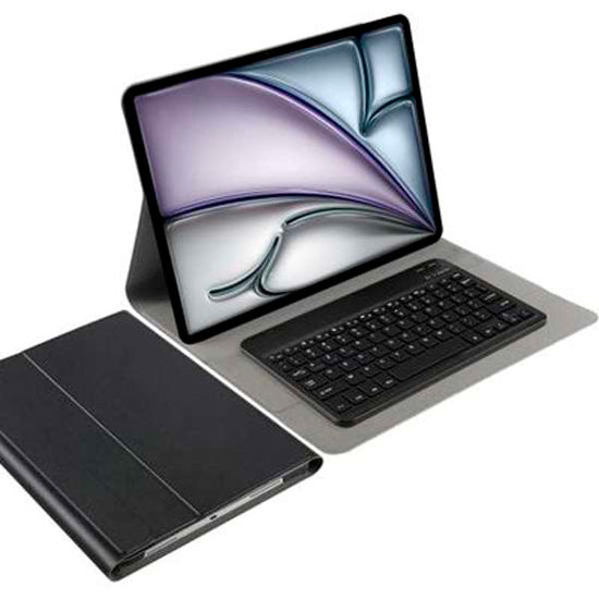 Folio clavier Bluetooth premium AZERTY iPad Air 13 (M2/M3/M4) Noir