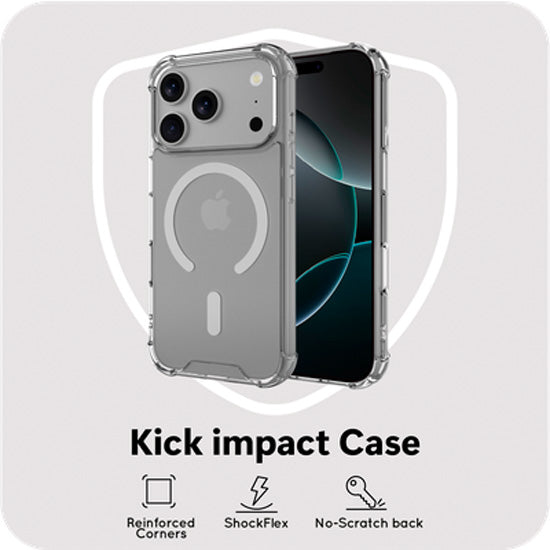 Coque KickImpact Case iPhone 17 Pro Max Clear