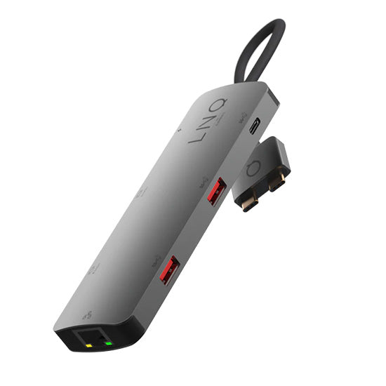 Multiports USB-C 7-en-1 GrisD2 Pro MST Gris