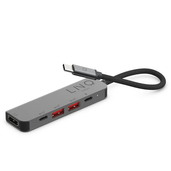Multiports USB-C 5-en-1 Gris