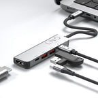 Multiports USB-C 5-en-1 Gris