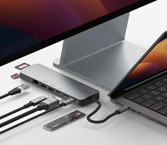 Hub multiport PRO 9-en-1 SSD USB-C