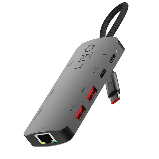 Hub USB C 8-en-1 10 Gbps PD HDMI 8K 2,5GbE