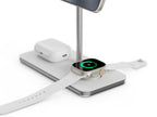 Support de charge sans fil 3-en-1 Qi2 Blanc