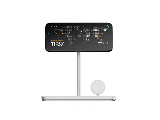 Support de charge sans fil 3-en-1 Qi2 Blanc