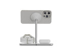 Support de charge sans fil 3-en-1 Qi2 Blanc