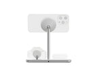 Support de charge sans fil 3-en-1 Qi2 Blanc