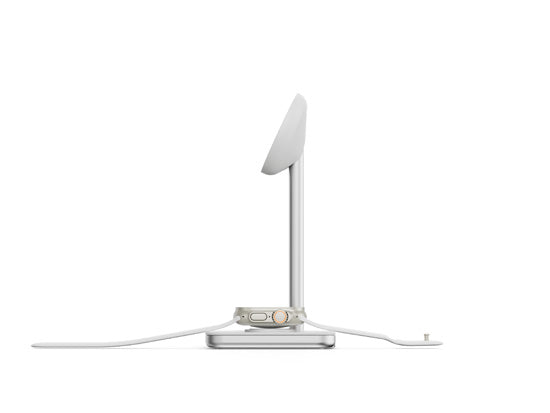 Support de charge sans fil 3-en-1 Qi2 Blanc