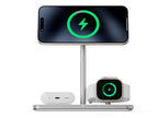 Support de charge sans fil 3-en-1 Qi2 Blanc