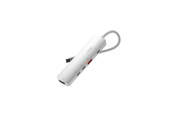 Hub multiport PRO USB-C 5-en-1 140W Gris/Blanc