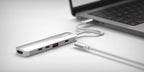 Hub multiport PRO USB-C 5-en-1 140W Gris/Blanc