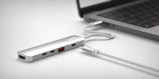 Hub multiport PRO USB-C 5-en-1 140W Gris/Blanc