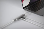 Hub multiport PRO USB-C 5-en-1 140W Gris/Blanc