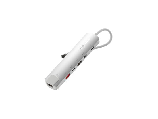 Hub multiport PRO USB-C 6-en-1 140W Gris/Blanc