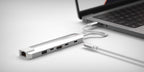 Hub multiport PRO USB-C 6-en-1 140W Gris/Blanc