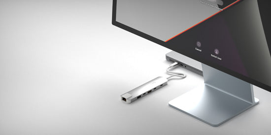 Hub multiport PRO USB-C 6-en-1 140W Gris/Blanc