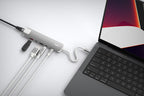 Hub multiport PRO USB-C 6-en-1 140W Gris/Blanc