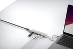 Hub multiport PRO USB-C 6-en-1 140W Gris/Blanc