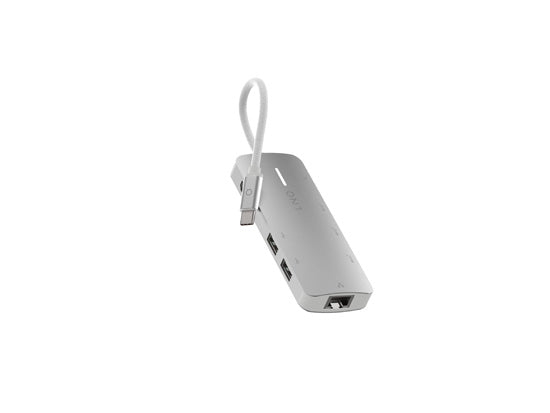 Hub multiport 8K PRO USB-C 8-en-1 140W Gris/Blanc