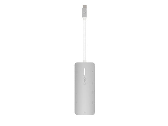 Hub multiport 8K PRO USB-C 8-en-1 140W Gris/Blanc