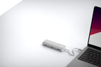 Hub multiport PRO USB-C 8-en-1 140W Gris/Blanc