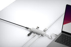 Hub multiport PRO USB-C 8-en-1 140W Gris/Blanc