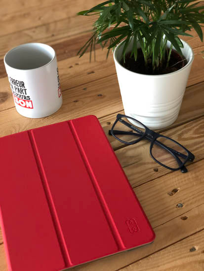 Folio iPad Pro 12.9 (2020 - 4th gen) Rouge Polybag