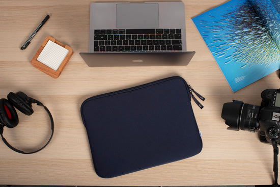 Housse MacBook Air 15 Basics ²Life Bleu/Blanc