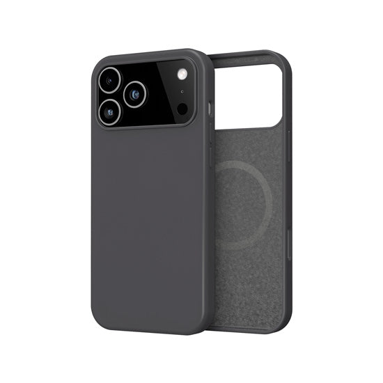 Coque silicone MagSafe iPhone 17 Pro Max Noir