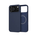 Coque silicone MagSafe iPhone 17 Pro Max Bleu