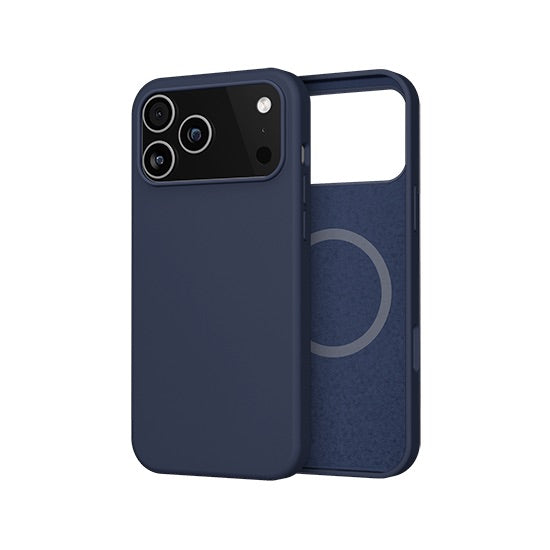 Coque silicone MagSafe iPhone 17 Pro Max Bleu