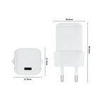 Chargeur 35W USB-C PD Blanc