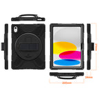 Coque Securit Rotative iPad 11 (2025 - 11th gen) & 10.9 (2022 - 10th gen) Noir Polybag