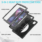 Coque Securit Rotative iPad Pro 12.9 (2021/22 - 5/6th gen) Noir Polybag