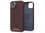 Coque cuir iPhone 14 Plus Marron