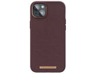 Coque cuir iPhone 14 Plus Marron