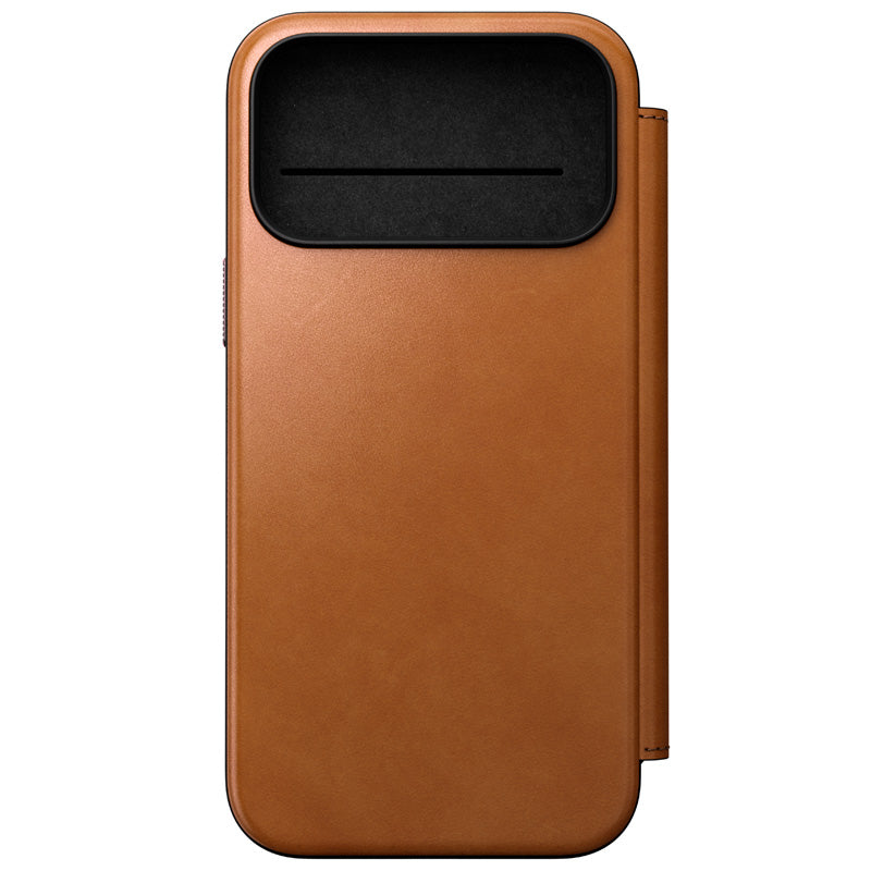 Folio Modern cuir iPhone 18 Pro Max English Tan