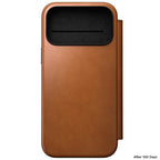 Folio Modern cuir iPhone 18 Pro Max English Tan