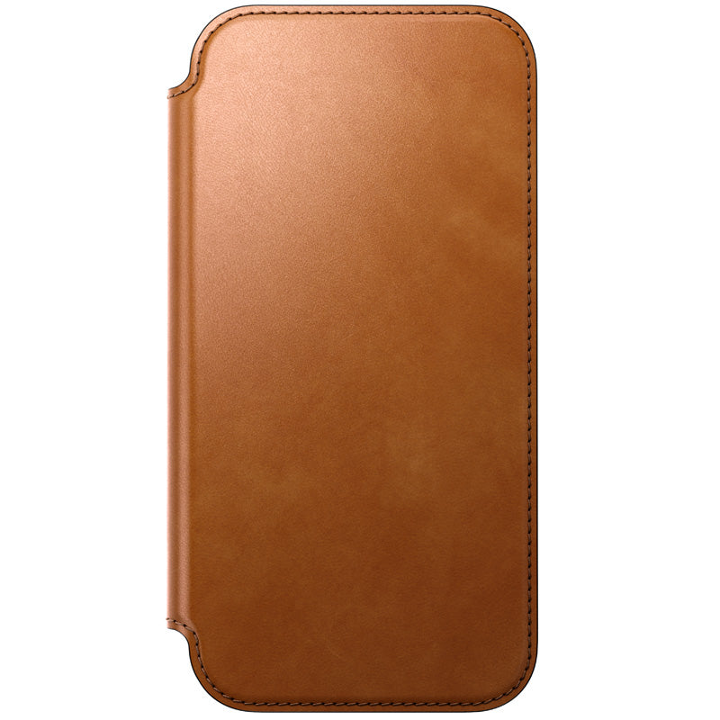 Folio Modern cuir iPhone 18 Pro Max English Tan