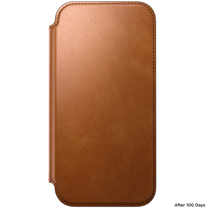Folio Modern cuir iPhone 18 Pro Max English Tan