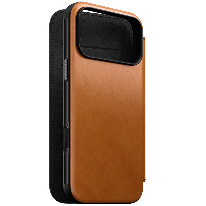 Folio Modern cuir iPhone 18 Pro Max English Tan