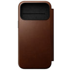 Folio Modern cuir iPhone 18 Pro Max Rustic Brown