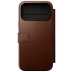 Folio Modern cuir iPhone 18 Pro Max Rustic Brown